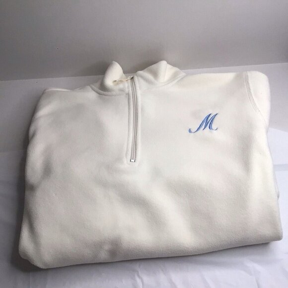 Disney Eeyore Pullover 1/4 Zip Fleece Sweatshirt Pockets Embroidered Large - Picture 2 of 5